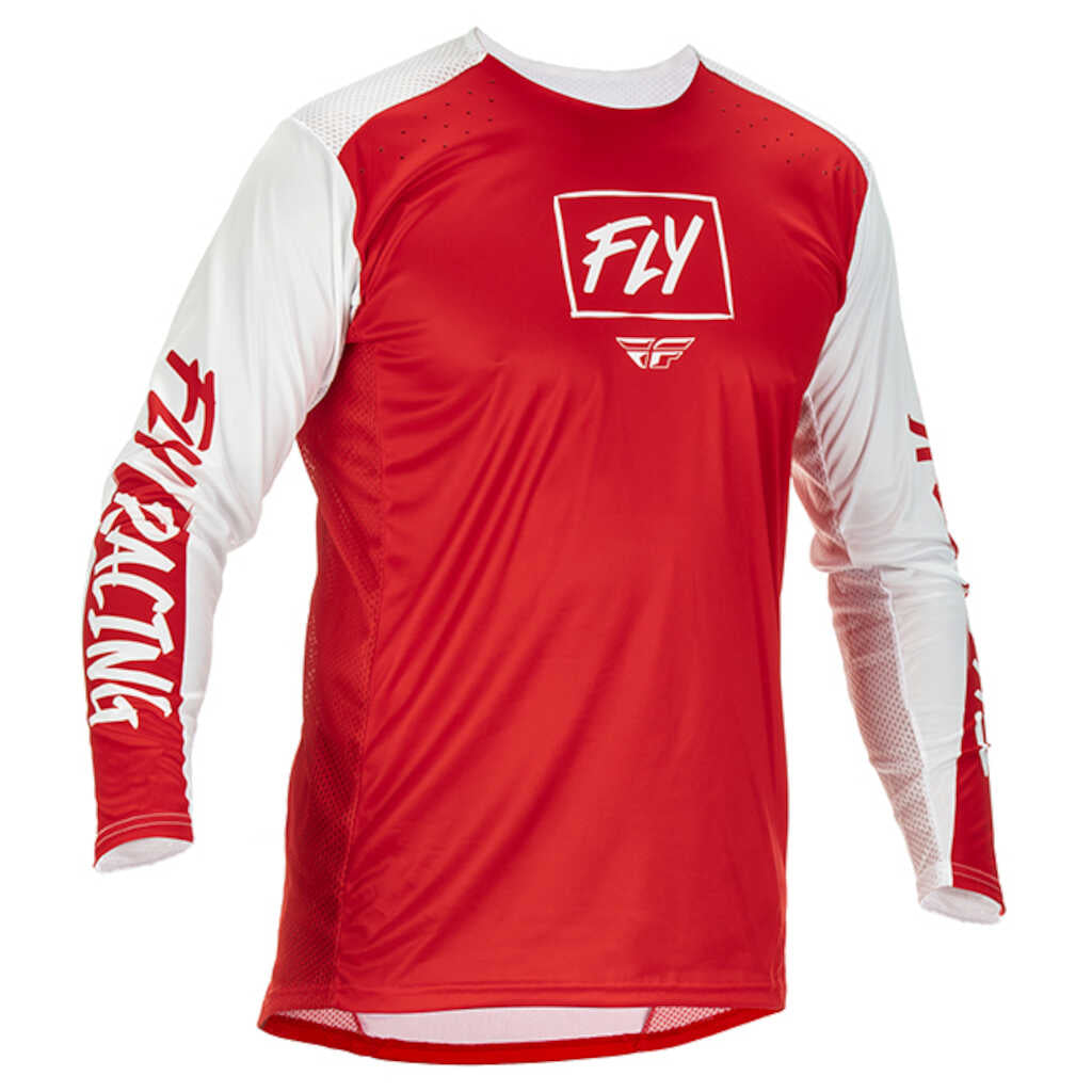 Fly Racing Mens 2022 Evolution MX  Jersey Red/Grey