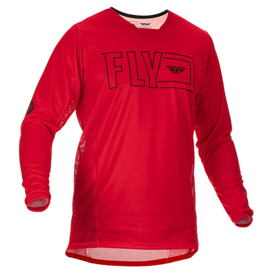 Fly Racing Mens 2022 Evolution MX  Jersey Red/Grey