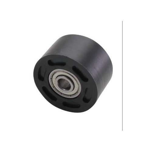 PHP CHAIN ROLLER 42mm UNIVERSAL BLACK - D 42mm H 24mm BOLT HOLE 8mm