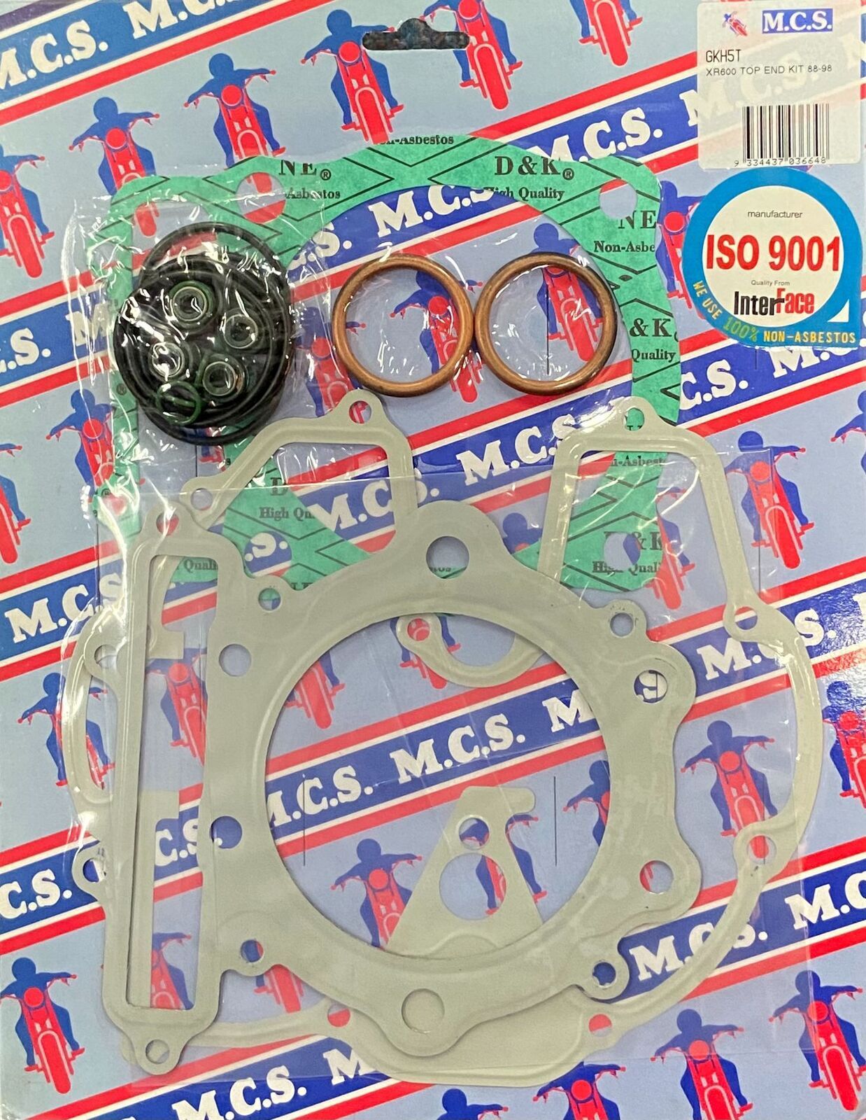 GKH5T ~ XR600 88-00 TOP END GASKET KIT