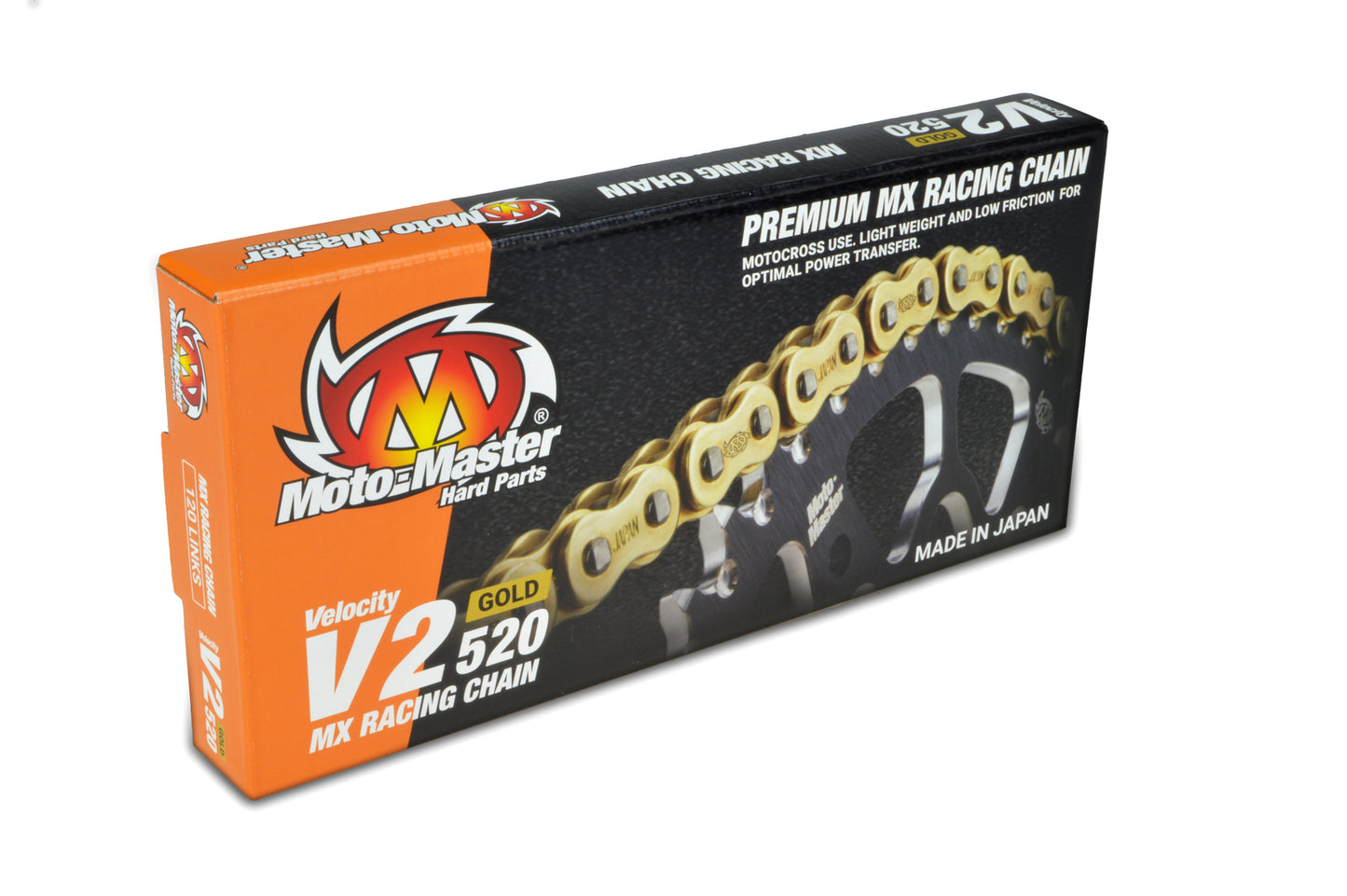 Moto-Master V2 520 120 Link Gold MX Race Chain