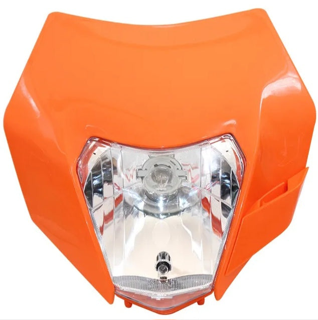 12v Orange new KTM Style Universal Motorcycle Headlight Enduro Motorcross