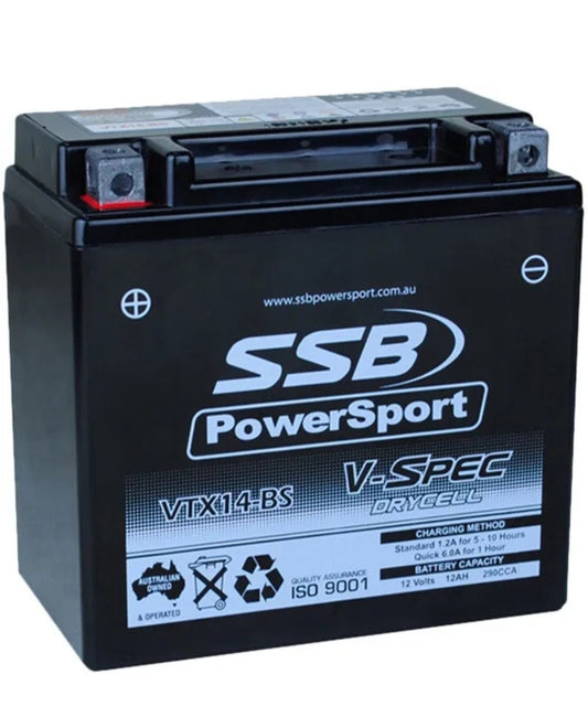 SSB POWERSPORT V-SPEC HIGH PERFORMANCE AGM 12V BATTERY (4-VTX5L-BS)