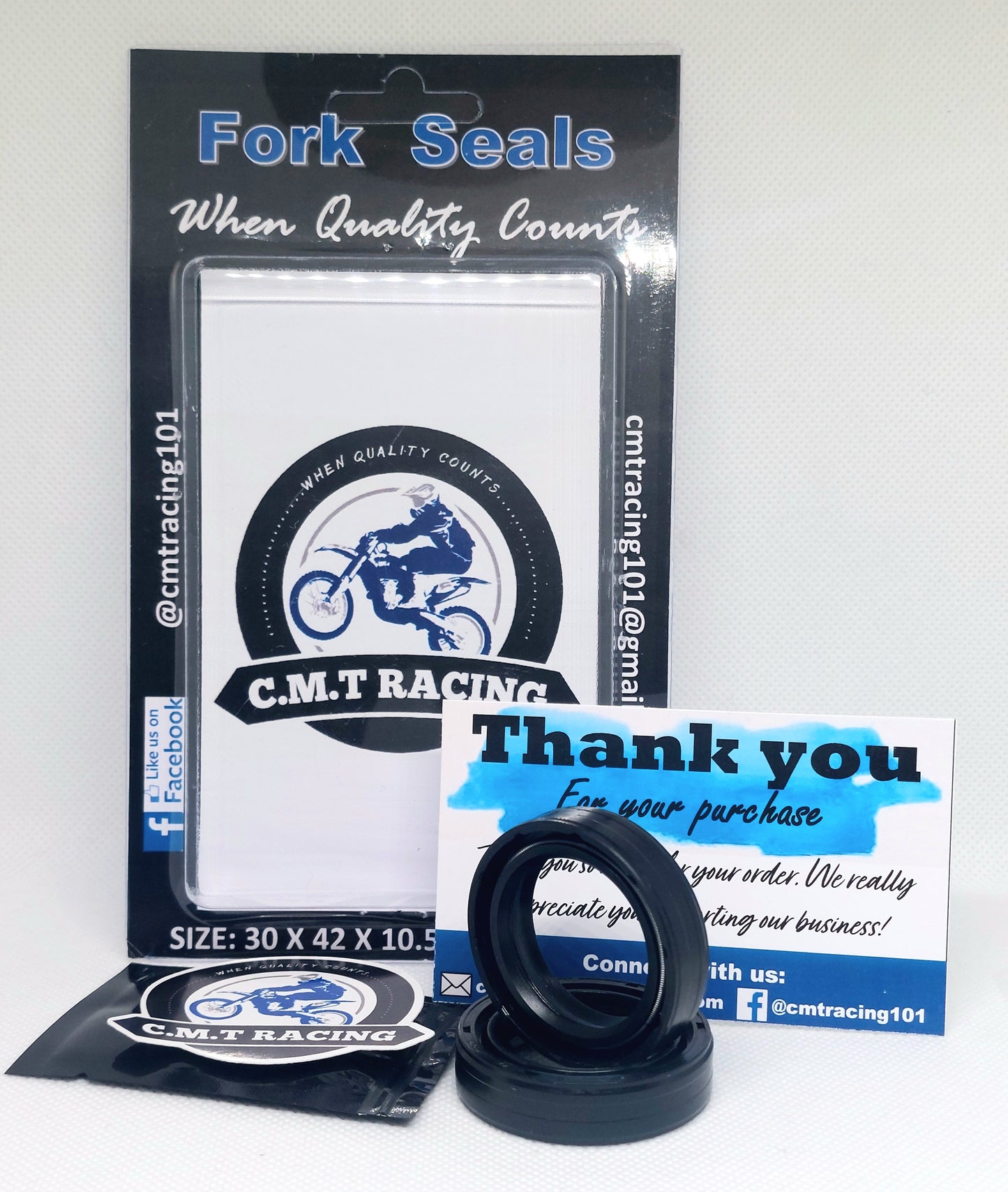 C.M.T Fork Seal Kawasaki Suzuki Yamaha 30X42X10.5 Dirt Bike Fork Oil Seal Kit