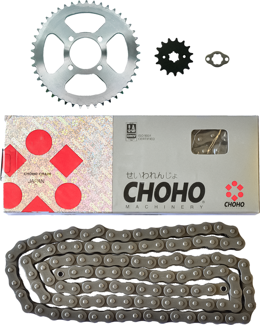 H/DUTY CHAIN/SPROCKET KIT CT110 PRE 99