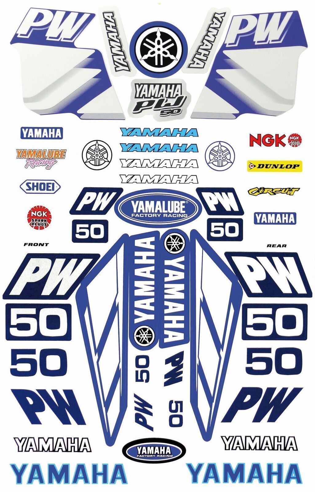 STICKER KIT PW50 BLUE