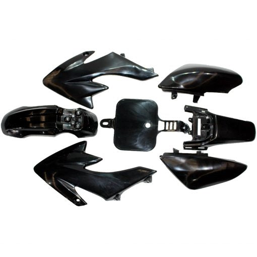 BLACK Plastics Guard Fairing Fender Kit CRF50 110c 125cc