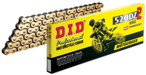 D.I.D MX Drive Chain 520DZ2 GB-120 RB Gold & Black